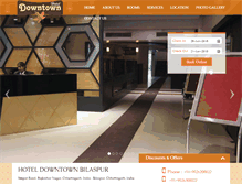 Tablet Screenshot of hoteldowntownbilaspur.com